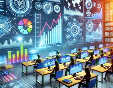 Students learn about Finance in virtual classroom