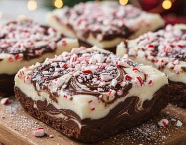 Candy Cane Chocolate Fudge