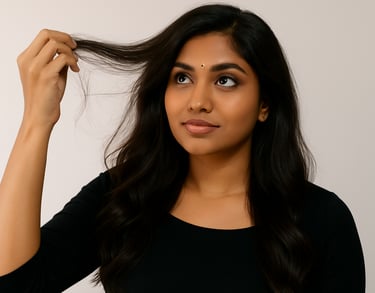 Struggling with hair? Contact us, Kandyan Aesthetics