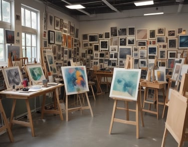 a man riding a skateboard down a street next to tall buildings