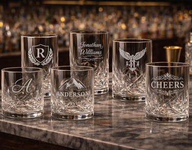 Custom Crystal Carved Glassware Manufacturer in China 