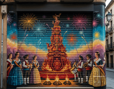 Mural fallas valencia