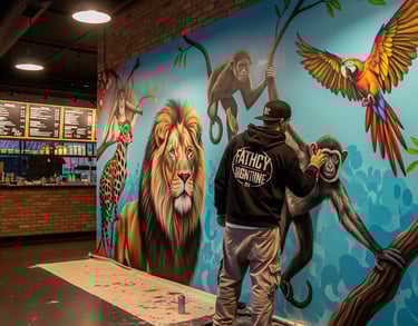 Mural interior para locales