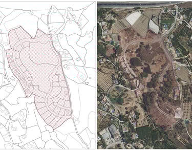 Reparcelación urbanización La Exótica