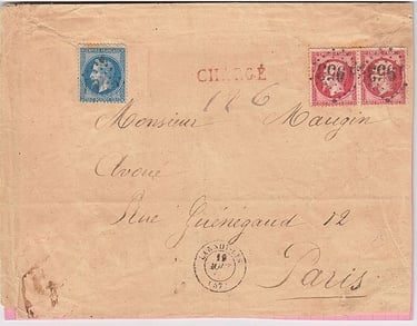 Losange Gros Chiffres 1953 et type 15 Lannoy-Lys.