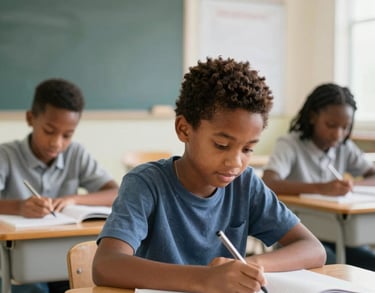 a man riding a skateboard down a street next to tall buildings