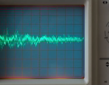 Screen with radio frequencies