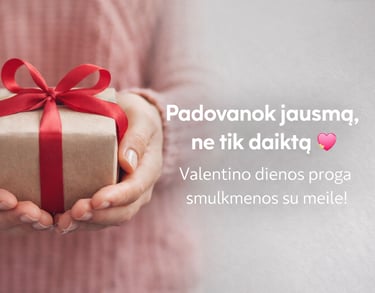 Alt tekstas: Valentino dienos dovanos – romantiškos dovanos jam ir jai