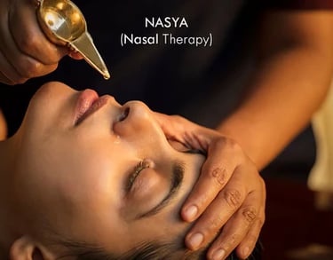 nasal therapy (nasya therapy) for migraine treatment