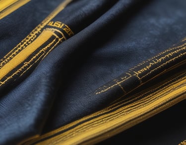 black blue and yellow textile