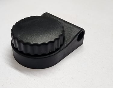 Final plastic product made using injection molding based on CAD design