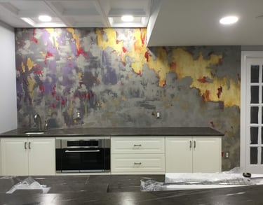 plaster and hand painted plaster wall finish by marcine in warminster, pa