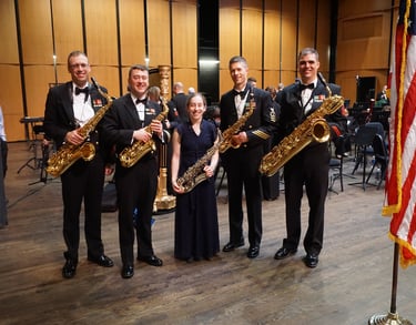 Hannah Wolkowitz with the U.S. Navy Band