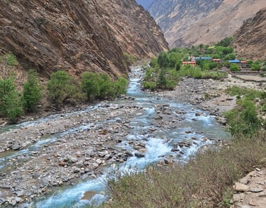 river in Dolpo in Phoskdundo reserve