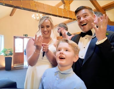 wedding magic at Heaton House Farm