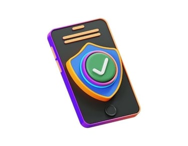 a cell phone with a clock on it