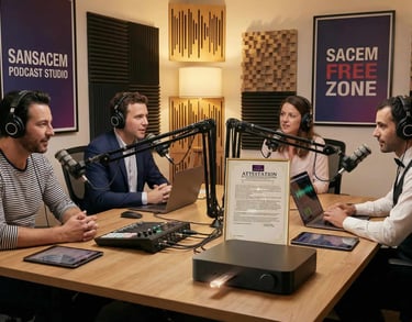 Podcast musique pour restaurant libre de droits