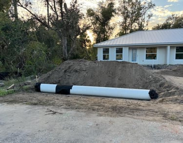 42 ft of 18 in A2000 Culvert installed Port Charlotte Florida SOS Septic and Sewer