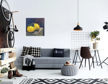 Nature morte de Sybille Ingold dans un intérieur black and white