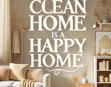 Inspiring message in cozy living room cleaned by SparkEaseCleaning in Denver