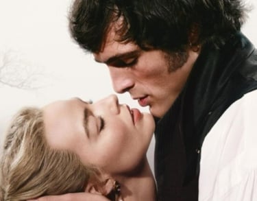 a man and woman kissing in a scene from the film