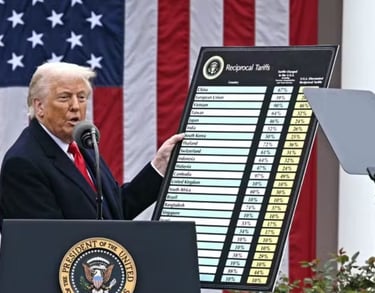 a man in a suit and tie standing at a podium with a microphone