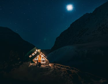 Domo bajo una noche estrellada Cajón del Maipo
