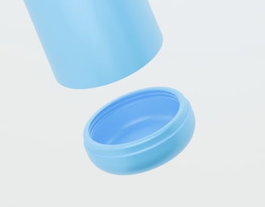 smart water bottle, extra space in the bottle to store pills and other