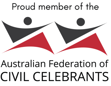 Australian Federation of Civil Celebrants Logo with a Link to Lana Weller profile page