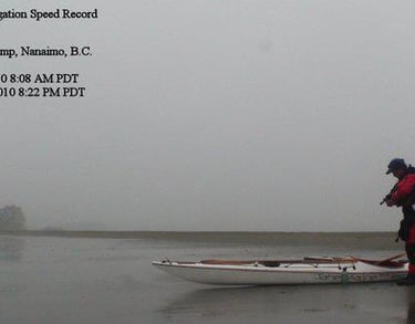 Vancouver Island Sea Kayak Speed Record.  Greenland Paddles
