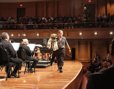 Yoda Guy Nick Maley and Yoda with Puerto Rico Symphony Orchestra