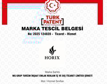 HORIX trademark registered in Turkey registration number 2025 124828