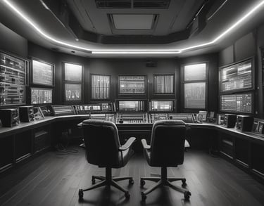 a man riding a skateboard down a street next to tall buildings