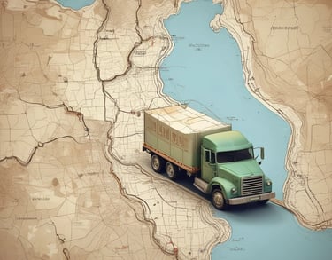 a man riding a skateboard down a street next to tall buildings