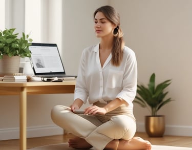 a man riding a skateboard down a street next to tall buildings