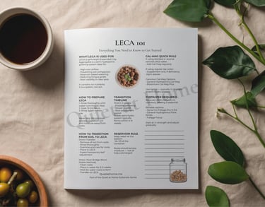 LECA semi hydro substrate recipe printable guide for indoor plant care 