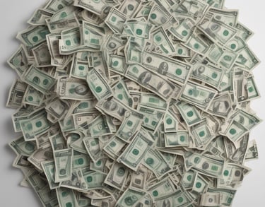 a man riding a skateboard down a street next to tall buildings