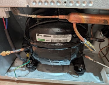 lg fridge not cooling compressor replacement