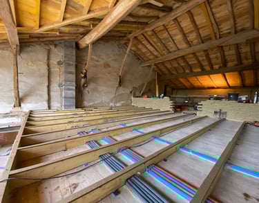 reprise du niveau d'un plancher bois en Haute Garonne