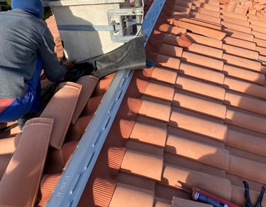 pose d'un closoir rigide ventilé