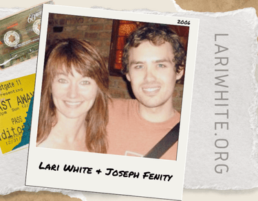 Lari White with filmmaker Joseph Fenity