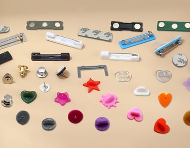 many types of pin backings