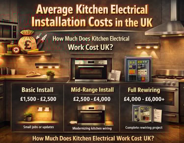 Average Kitchen Electrical Installation Costs in the UK
