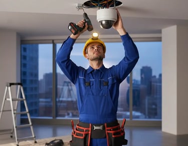CCTV Installer In Bedworth Warwickshire Camera by electrician