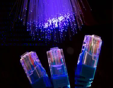 Data Cable Installation In Bedworth in the blue color lights