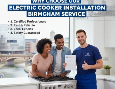 electric cooker installation Birmingham Certificate