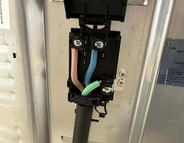 Electric Cooker Installation With Wires