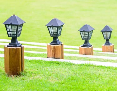 Electrician In Nuneaton Installed Garden Lights