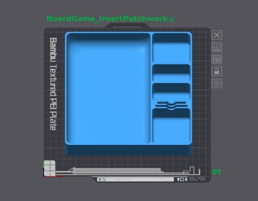 Maatwerk projectje voor het bordspel Patchwork