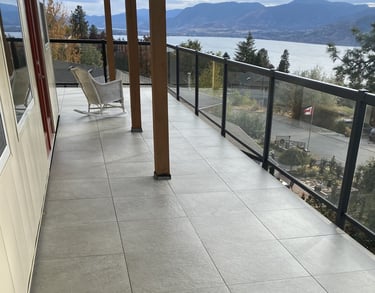 tile installation for patios, steps